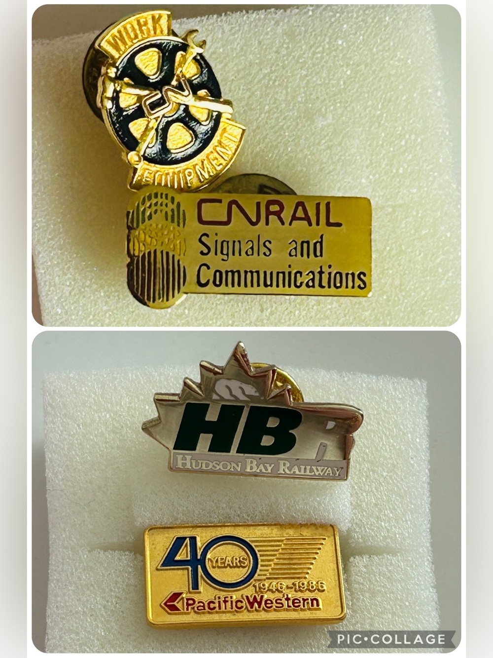 Canada Railway pins CN HBC Pacific Western